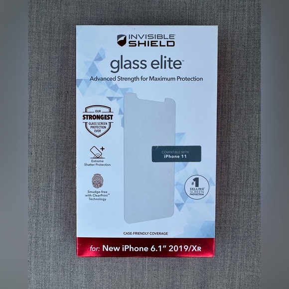 InvisibleShield Glass Elite iPhone 11 Screen Protector Shatter Protection Size - Picture 2 of 3